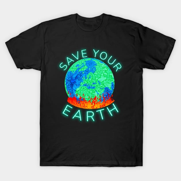 Earth Day Celebration Environmental Activism T-Shirt by Outrageous Flavors